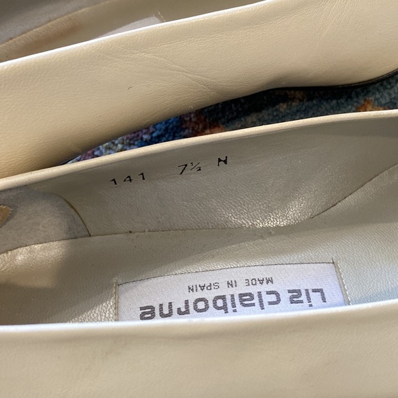 PERFECT white glove heels - vintage Liz Claiborne made in Spain - Picture 5 of 5